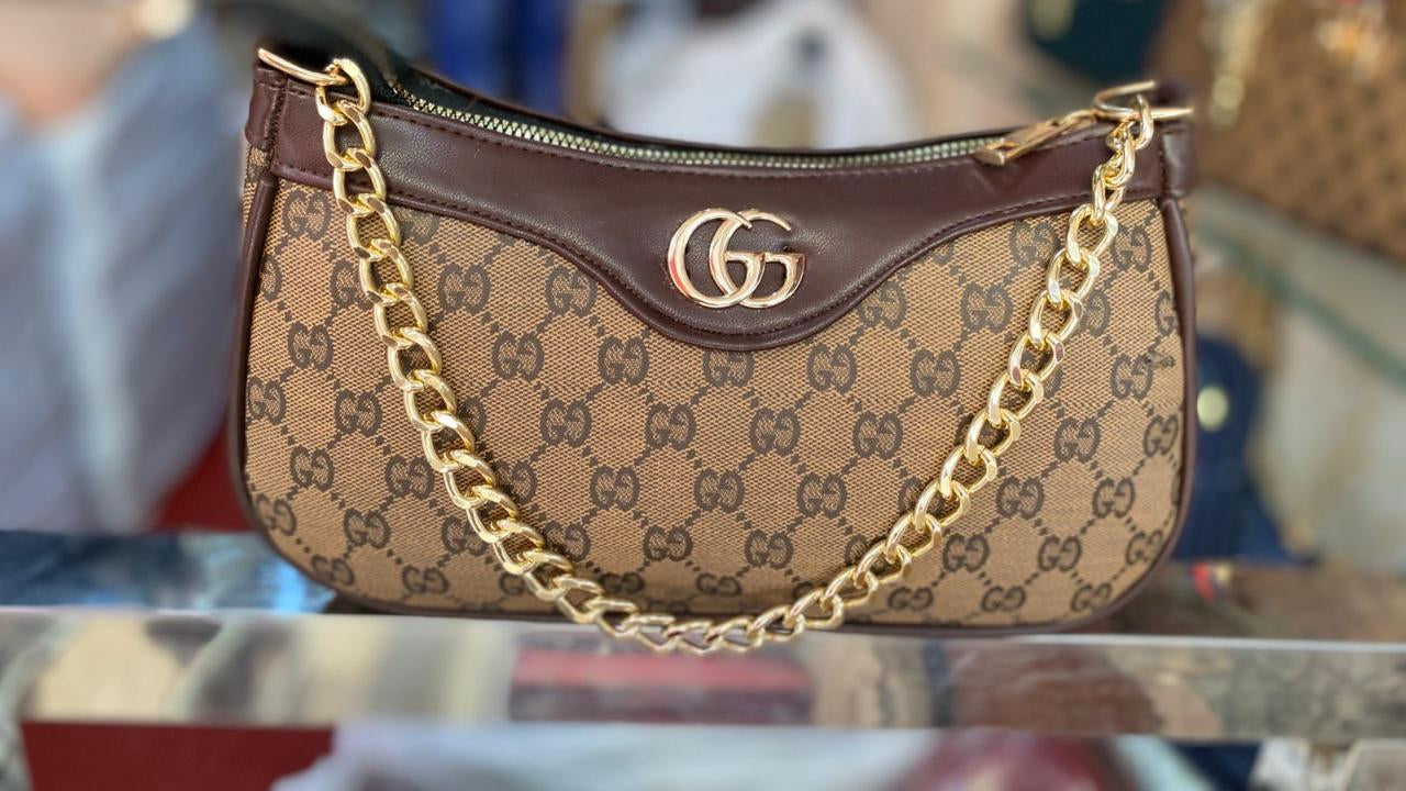 Monogram Luxe Gucci Shoulder Bag