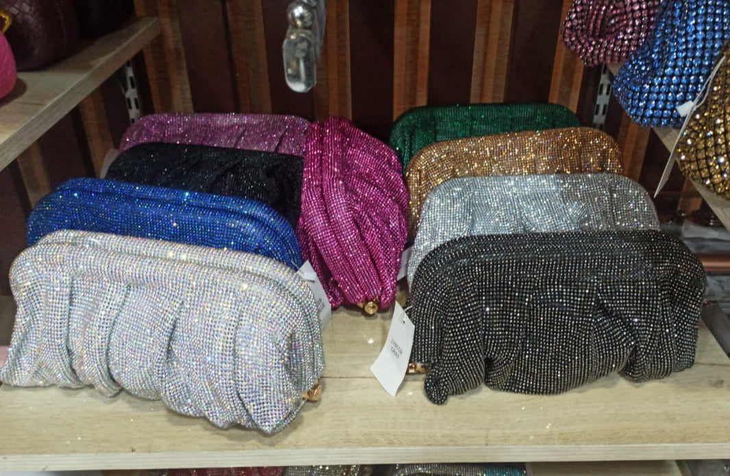 Alvion Rhinestone Clutch Bag