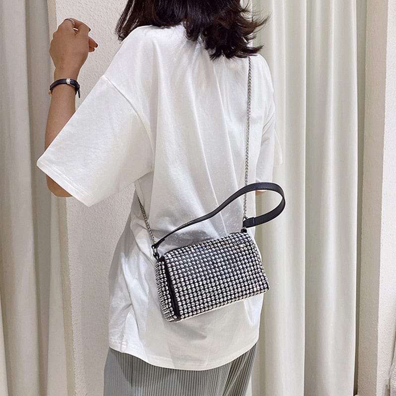 Noir Elegance Embellished Bag