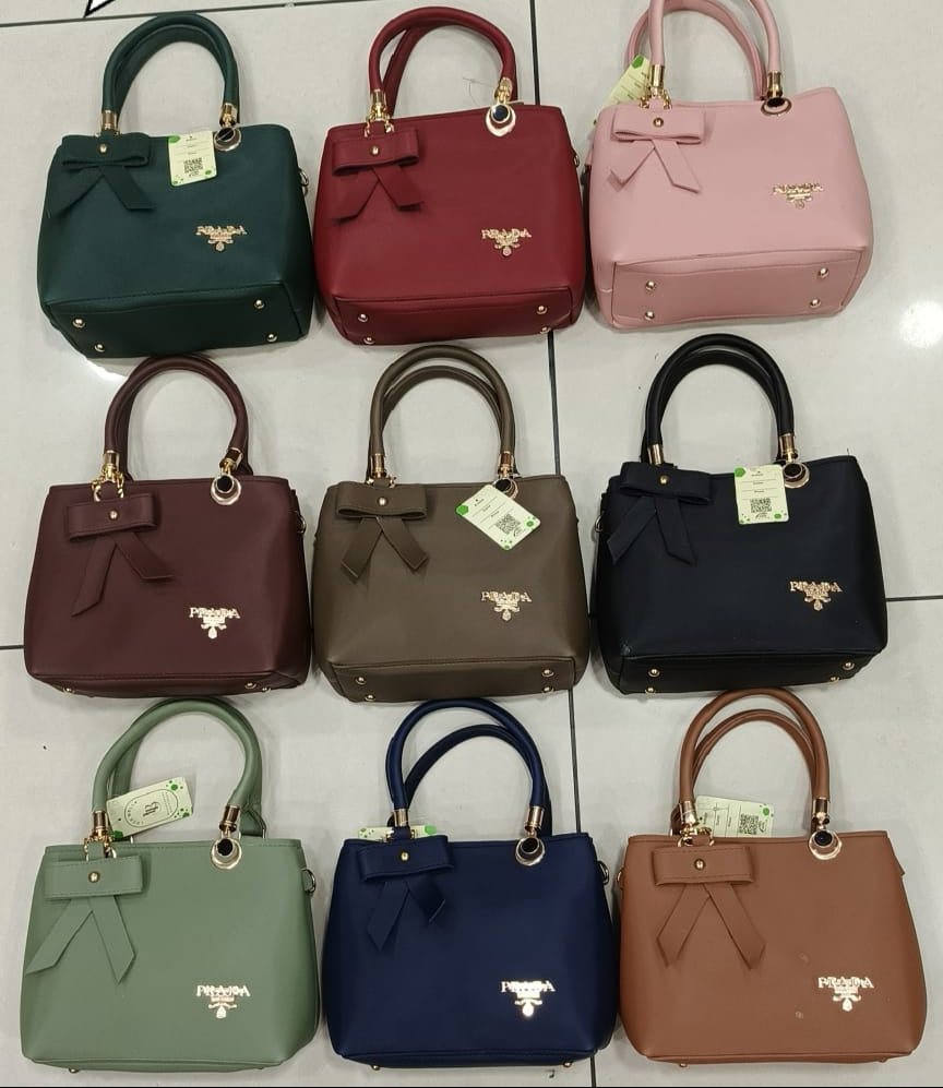 Elegant Bow Top Handle Hand Bag