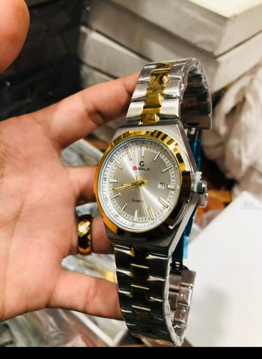 Guaslai Two-Tone Classic Quartz Watch Best Quality Water Proof Accessories