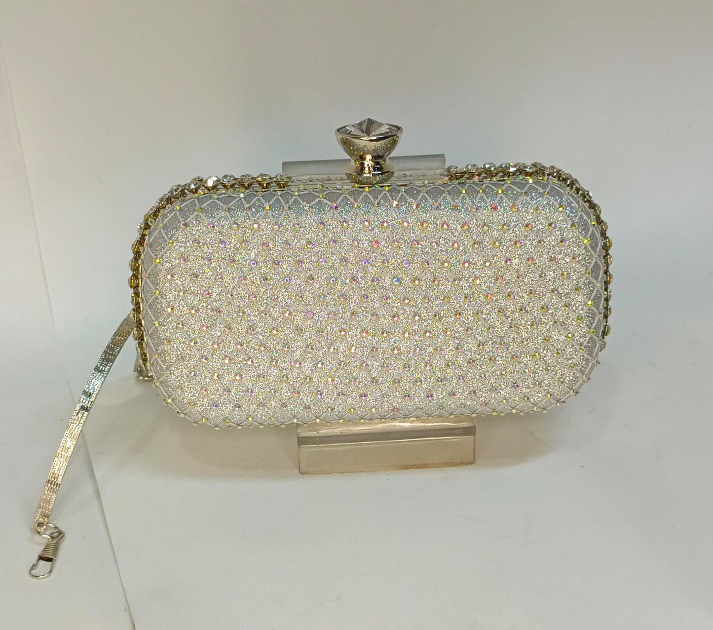 Radiant Stone Top Clutch / Bag