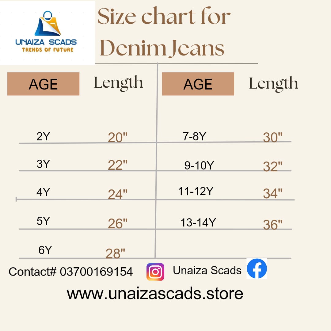 Girls Flapper Denim Jeans – Dark Blue