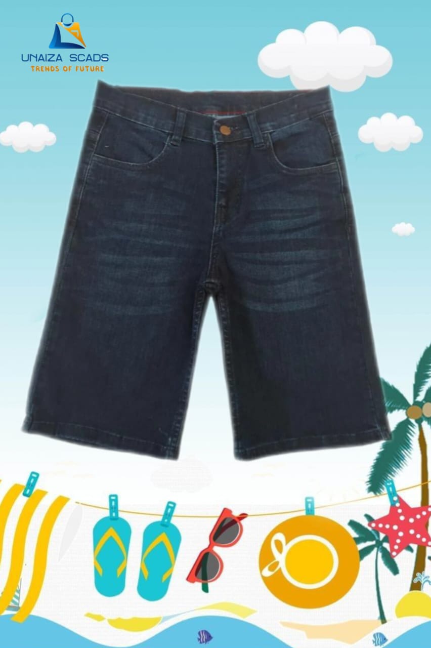 Kids Denim Dark Blue Jeans Shorts
