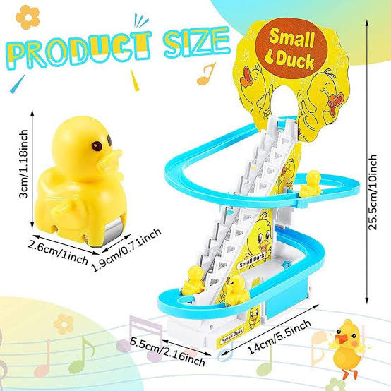 Happy Duck Track Set Toys With Music & LED Flashing Lights Fun Gifts - Great Birthday Gift