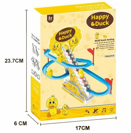 Happy Duck Track Set Toys With Music & LED Flashing Lights Fun Gifts - Great Birthday Gift
