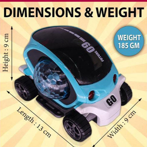 09 Future Dynamic Music With Colourful 3D Lights Car Toys (Free Shipment)