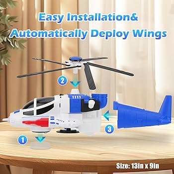 Action Chopper Helicopter Lights, Sounds & Bump-n-Go Adventure Toys