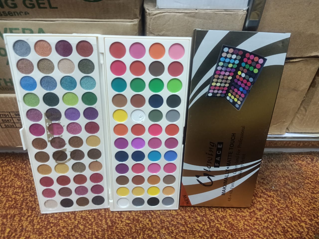 Glowing Face 96 Colors Eyeshadow Pallate Glitter & Matte Cosmetics