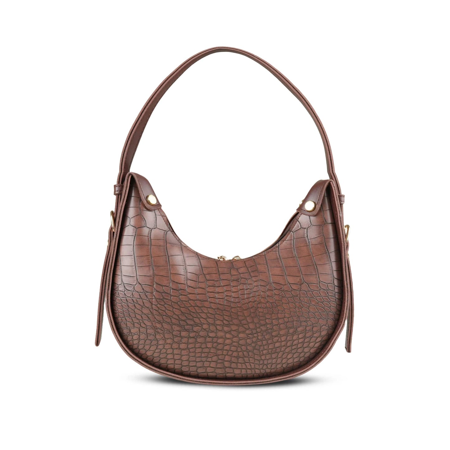 Leather Croc-Chic Pearl Shoulder Bag (Free Shipment)