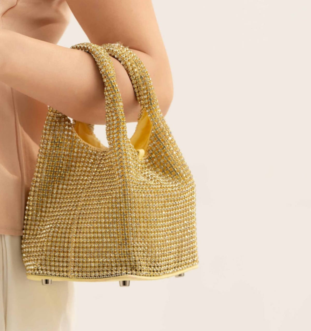 Rhinestone Top Handle Sparkly Evening Bags