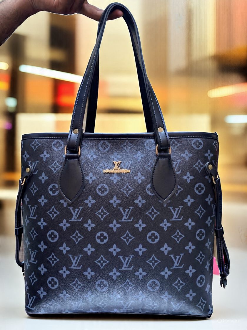 Monogram Luxe Tote – Coffee Edition Bag