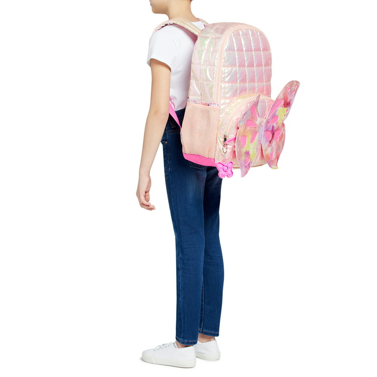 Holographic Butterfly Puffer Backpack / Bag
