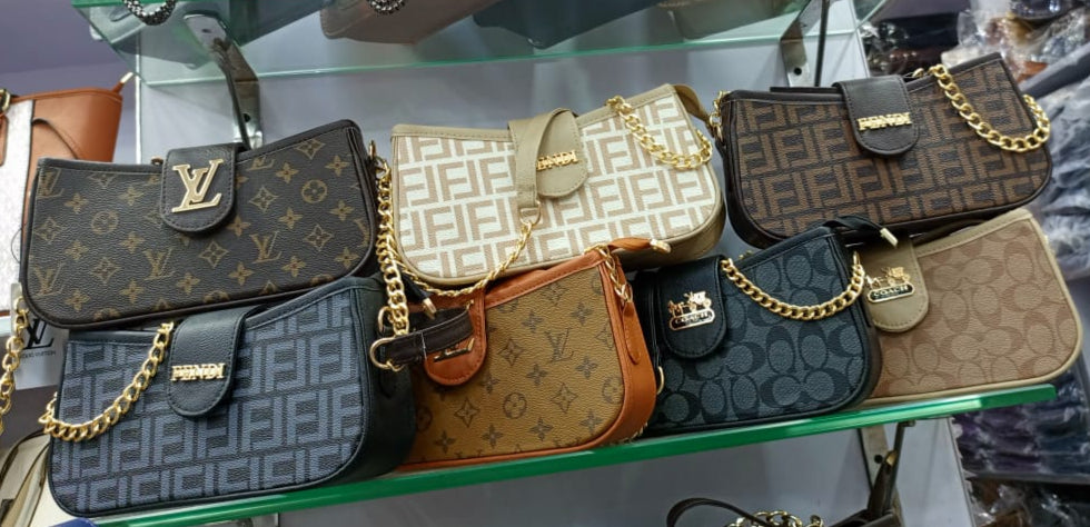 Classic Brown LV Check Crossbody Bag