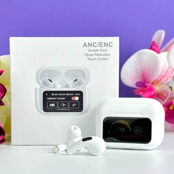 A9 Airpods Pro 2 – Active Noise Cancellation (anc) & Environmental Noise Cancellation (enc) | Touch Control | Wireless Earbuds With Charging Case Accessories