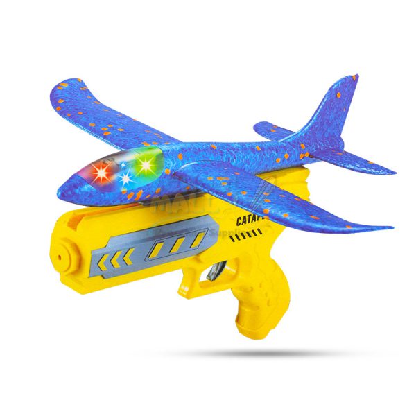 Airplane Launcher Aircraft Flying Shooting Gun Toys