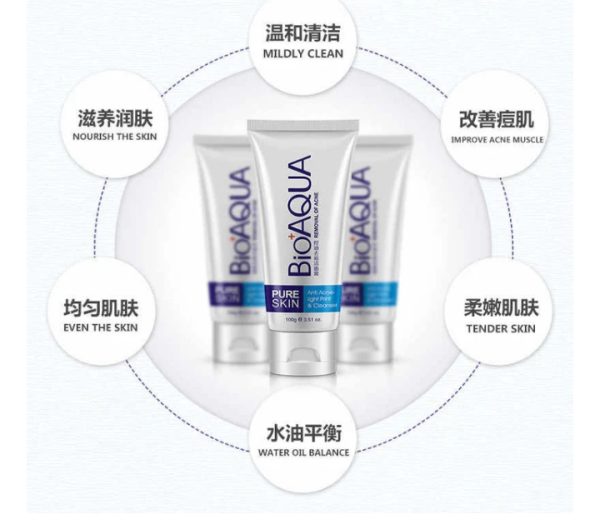 Bioaqua Anti Acne Cleanser For Removal Of Acne Cosmetics – 100ml