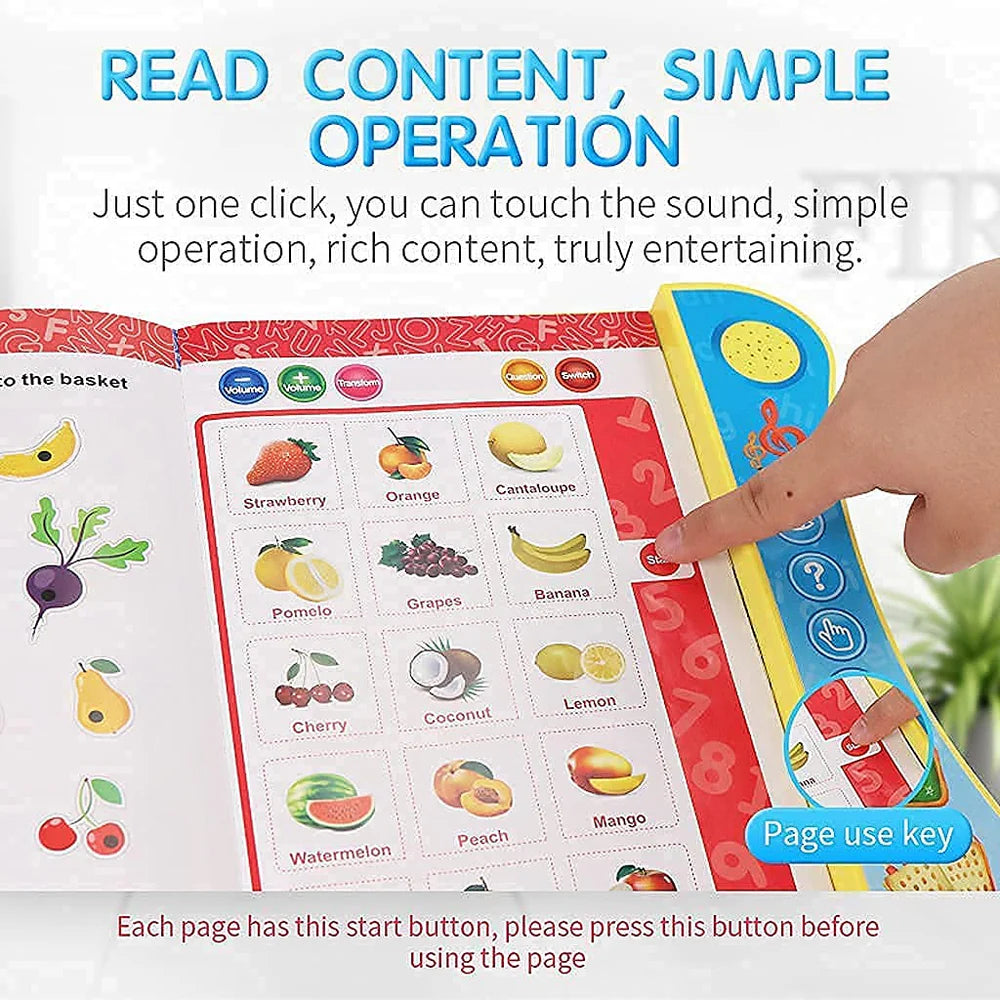 Intelligent Learning Talking Study E- Book for Kids