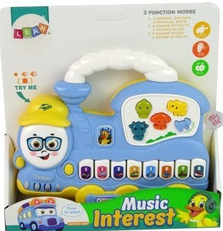 Colorful Musical Educational Train Piano With Lights, Sounds Toys (Free Shipment)