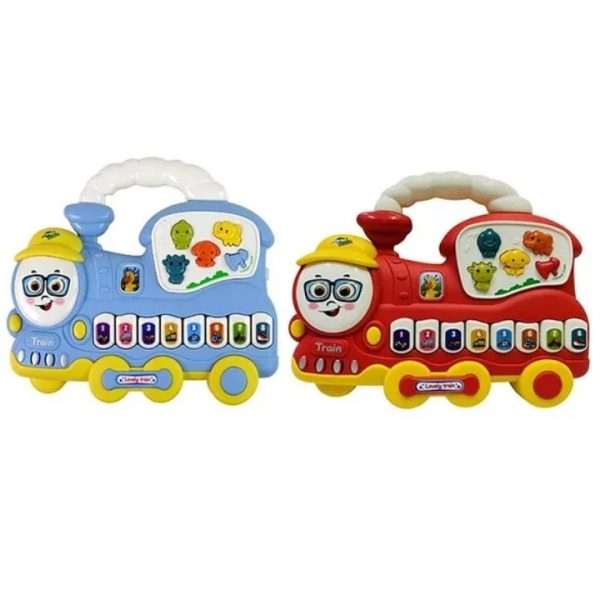 Colorful Musical Educational Train Piano With Lights, Sounds Toys (Free Shipment)