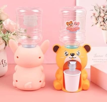 Cute Bear Water Dispenser Mini Drinking Fountain Pump Toys