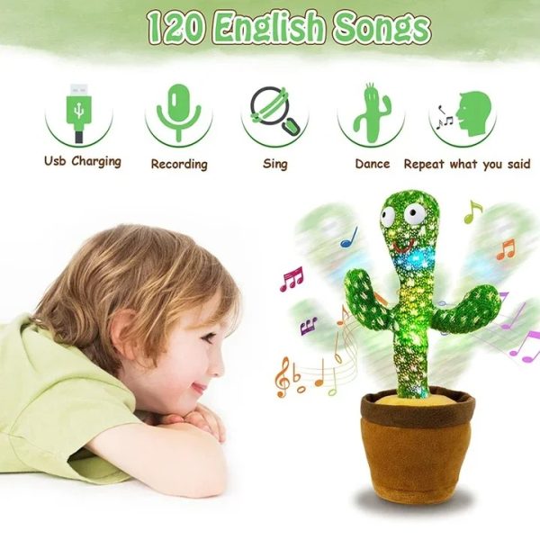 Dancing Cactus With Mufler Hat Toys (rechargeable) (Free Shipment)