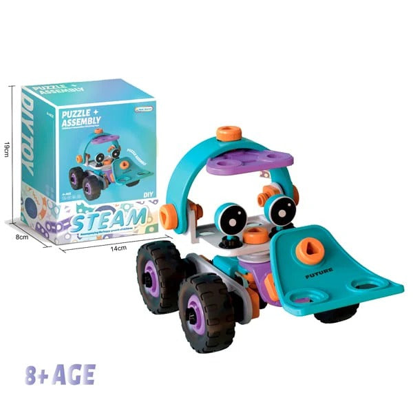 Diy Soft Rubber Building Puzzle Truck Set For Children – Creative 3d Assembly Construction Vehicle With Flexible Pieces Toys