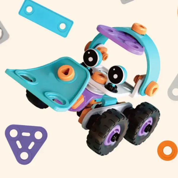 Diy Soft Rubber Building Puzzle Truck Set For Children – Creative 3d Assembly Construction Vehicle With Flexible Pieces Toys