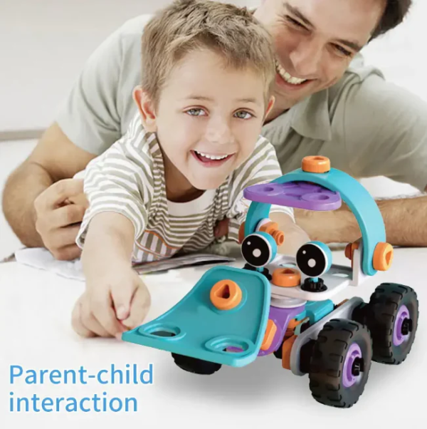 Diy Soft Rubber Building Puzzle Truck Set For Children – Creative 3d Assembly Construction Vehicle With Flexible Pieces Toys