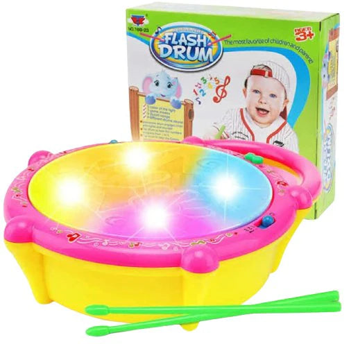 Musical Multi Colored 3D Flash Drum Educational Toys
