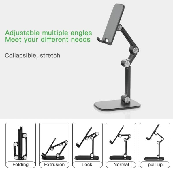 Foldable Portable Mobile Stand Holder angle Height Adjustable Accessories