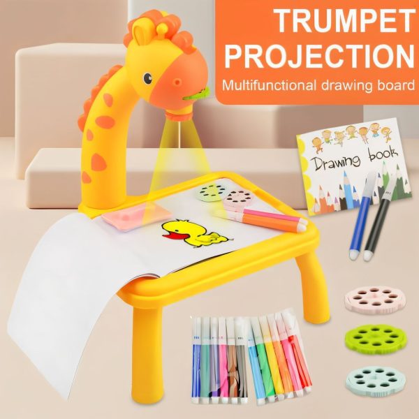 Giraffe Projection Painting Table With Music Toys (Free Shipment)