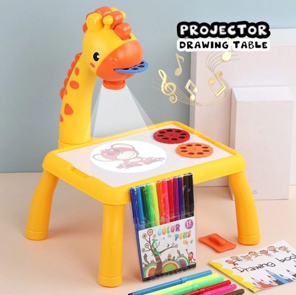 Giraffe Projection Painting Table With Music Toys (Free Shipment)