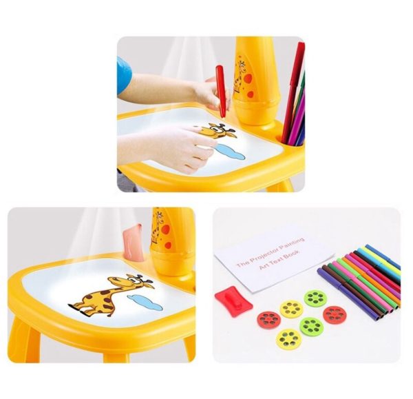 Giraffe Projection Painting Table With Music Toys (Free Shipment)
