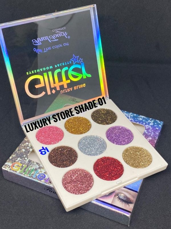 Glitter Eye shadow Palette 9 In 1 Kit For Eye Makeup Cosmetics