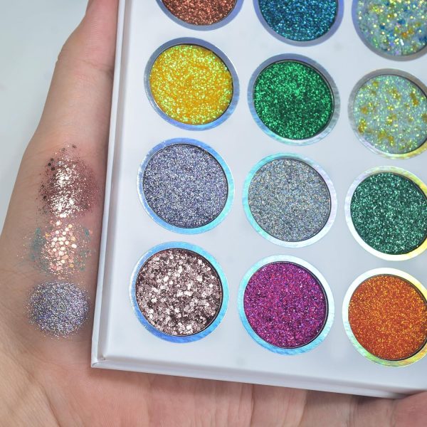 Glitter Eye shadow Palette 9 In 1 Kit For Eye Makeup Cosmetics