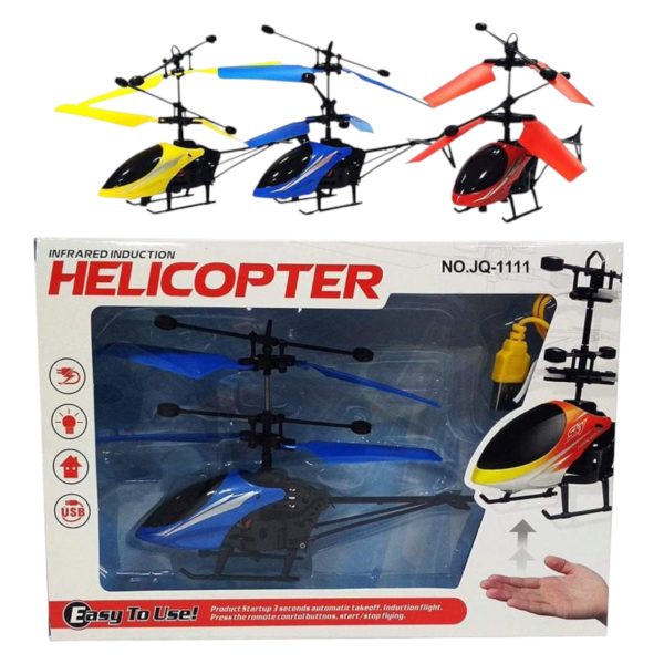 Infrared Induction with LED Light Helicopter Toys (Free Shipment)