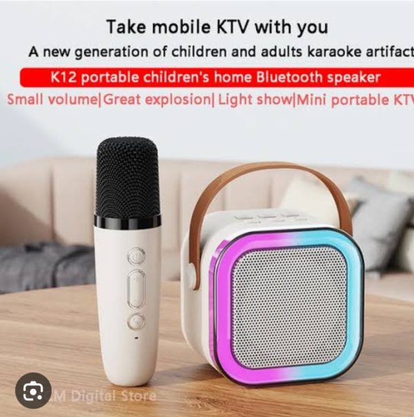 K12 Wireless Audio Microphone Bluetooth Portable Stereo Speaker With 1 Mic Accessories (random Color) (Free Shipment)