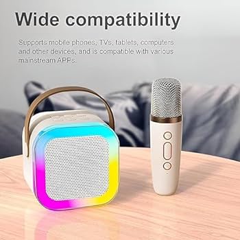 K12 Wireless Audio Microphone Bluetooth Portable Stereo Speaker With 1 Mic Accessories (random Color) (Free Shipment)