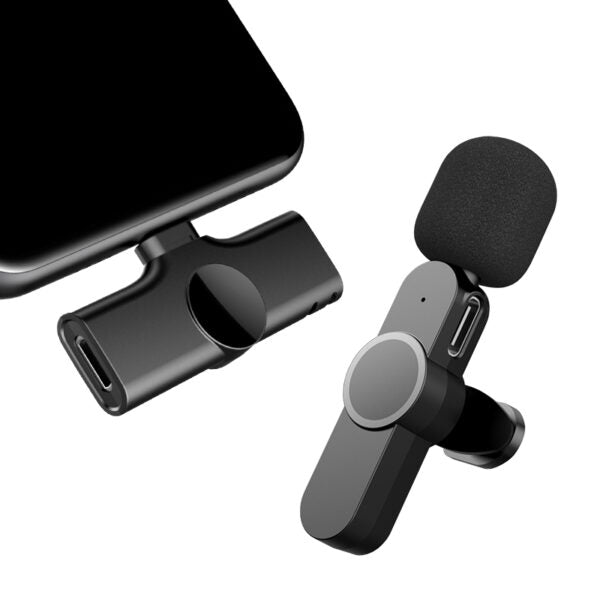 K8 Wireless Microphone With Type-C Connector – Noise-Cancelling Clip Accessories (Free Shipment)