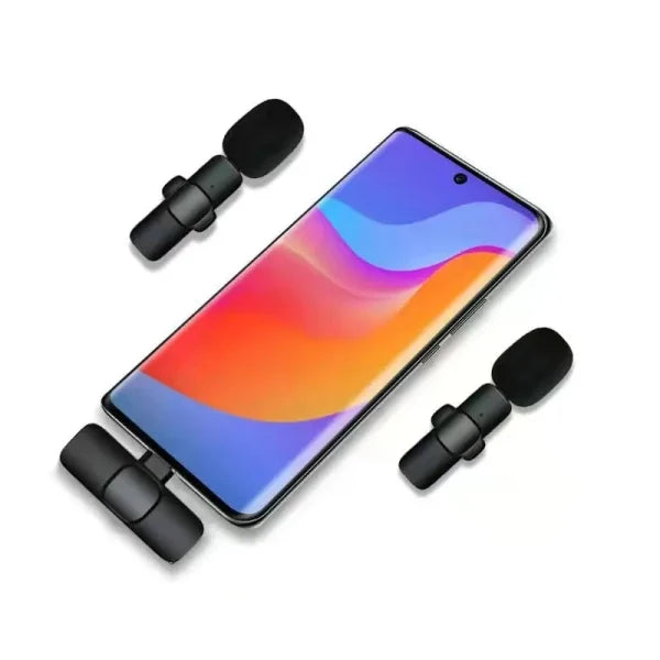 K8 Wireless Microphone With Type-C Connector – Noise-Cancelling Clip Accessories (Free Shipment)