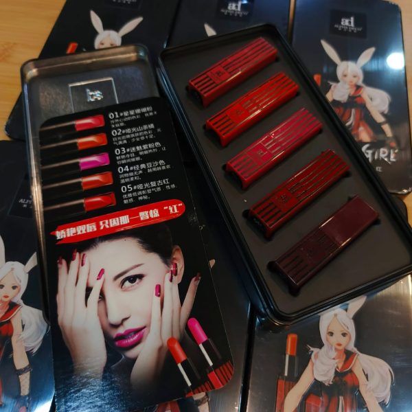 Luxury 5-in-1 Matte Lipstick Gift Set – Long-lasting, Highly Pigmented Lip Colors Cosmetics