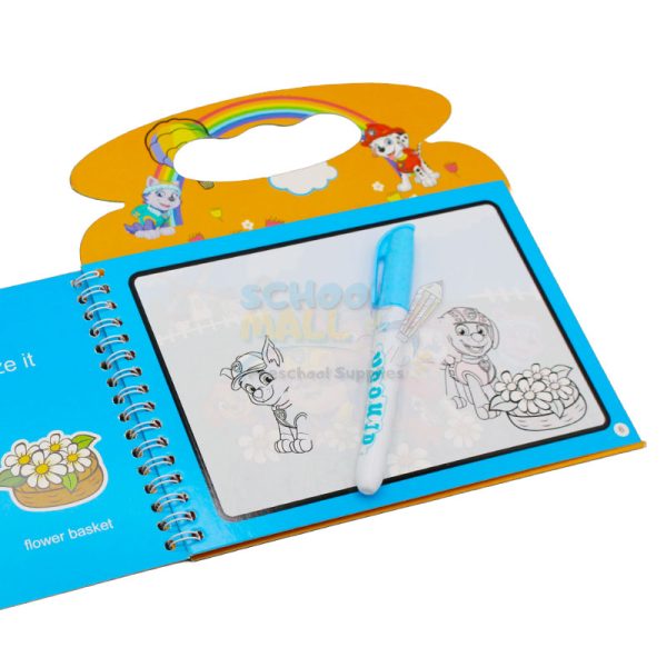 Reuse able Magical Drawing Book With Pen, Water Reveal Activity Book Toys (Random Colors)