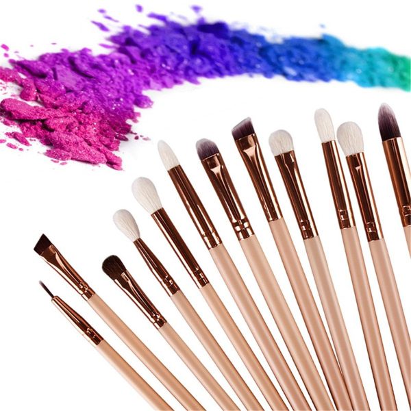15 pcs Makeup Brushes Set- With Travel Organizer Pouch Cosmetics (Free Shipment)