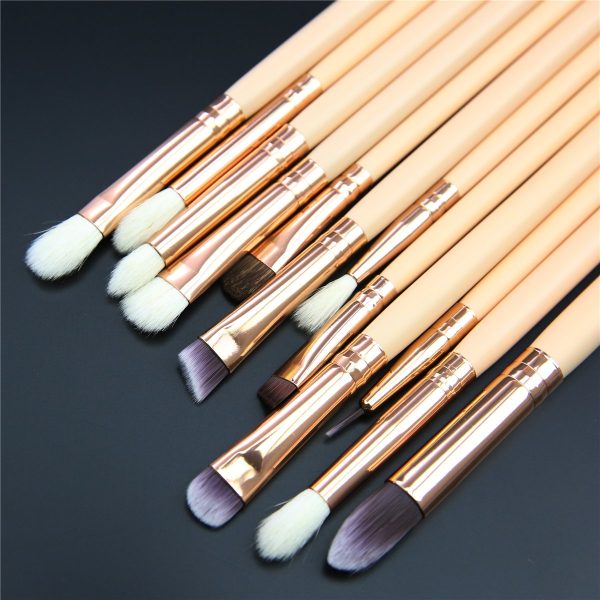 15 pcs Makeup Brushes Set- With Travel Organizer Pouch Cosmetics (Free Shipment)
