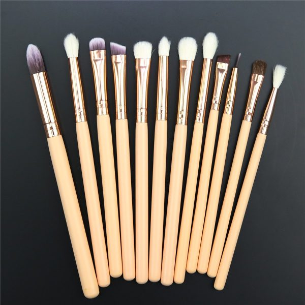 15 pcs Makeup Brushes Set- With Travel Organizer Pouch Cosmetics (Free Shipment)