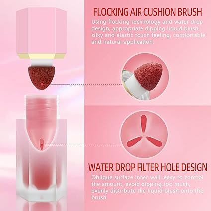 Matte Silky Texture Liquid Blusher Long Lasting Cosmetics