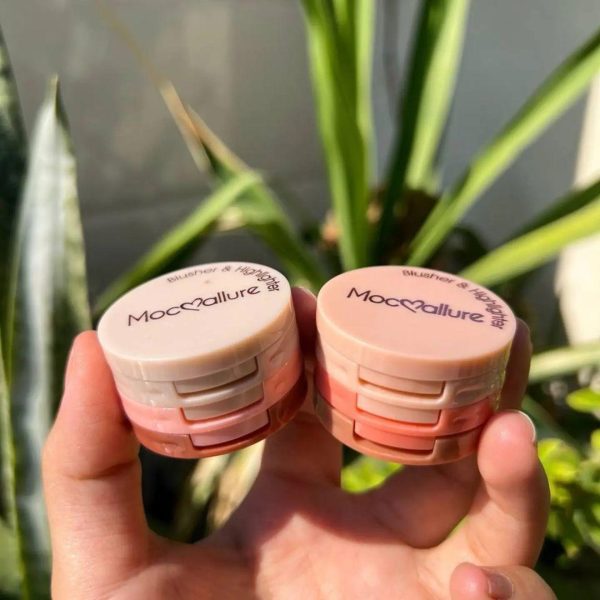 Mocallure 3 In 1 Blusher Highlighter Kit Cosmetics