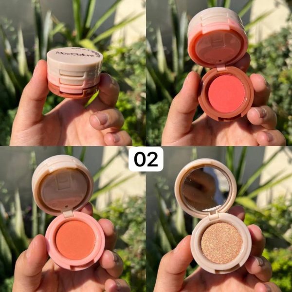 Mocallure 3 In 1 Blusher Highlighter Kit Cosmetics