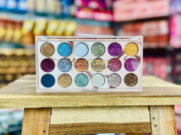 Mocallure Professional 18-color Glitter Eyeshadow Palette – Bold, Shimmering Shades For Every Look Cosmetics(Free Shipment)